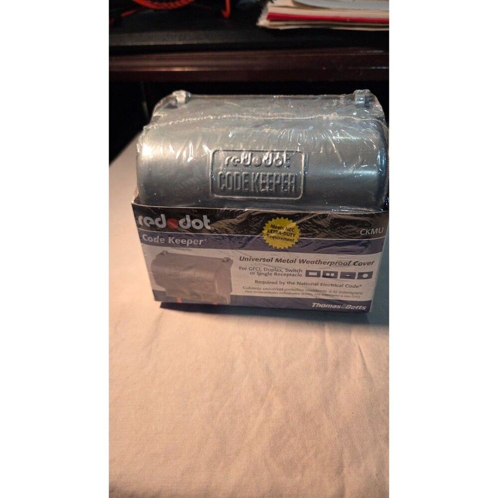 Thomas & Betts Red Dot Code Keeper CKMU Universal Metal Weatherproof Cover NIB